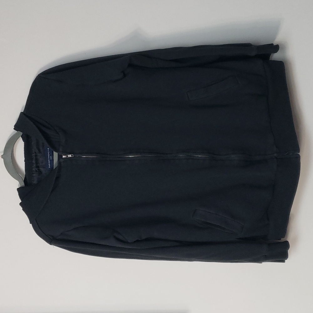Black zip-up hoodie